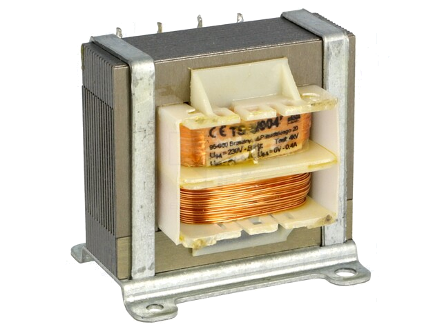 Transformator: netwerk; 5VA; 230VAC; 6V; 6V; 400mA; 400mA; schroeven Transformator: netwerk; 5VA; 230VAC; 6V; 6V; 400mA; 400mA; schroeven
